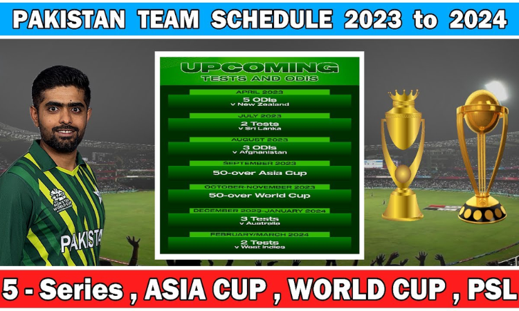 Complete Pakistan Cricket Schedule In 2023-2024